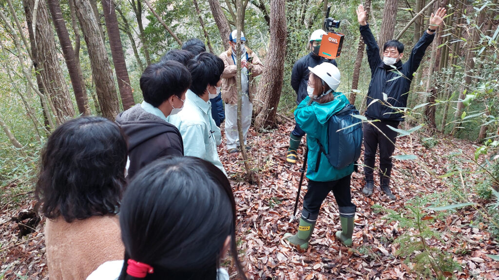 ミライクエスト事例:里山の3次元デジタルデータの取得 企業・行政・学生との共同体験および行政へのプレゼンテーション