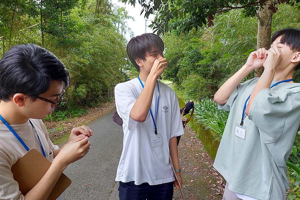 森林セラピー体験の様子