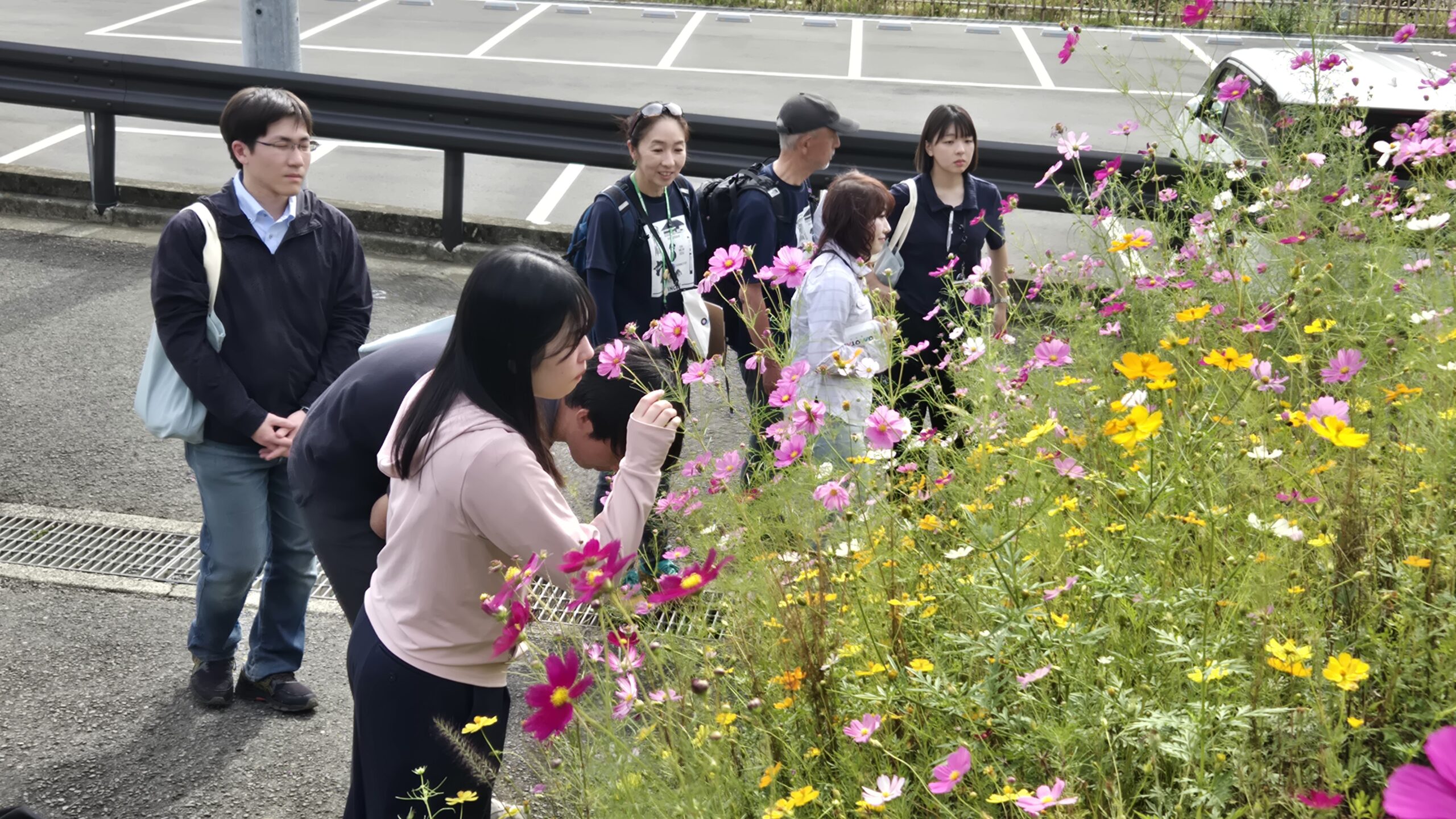 秦野市の表丹沢で森林セラピーを体験する参加者