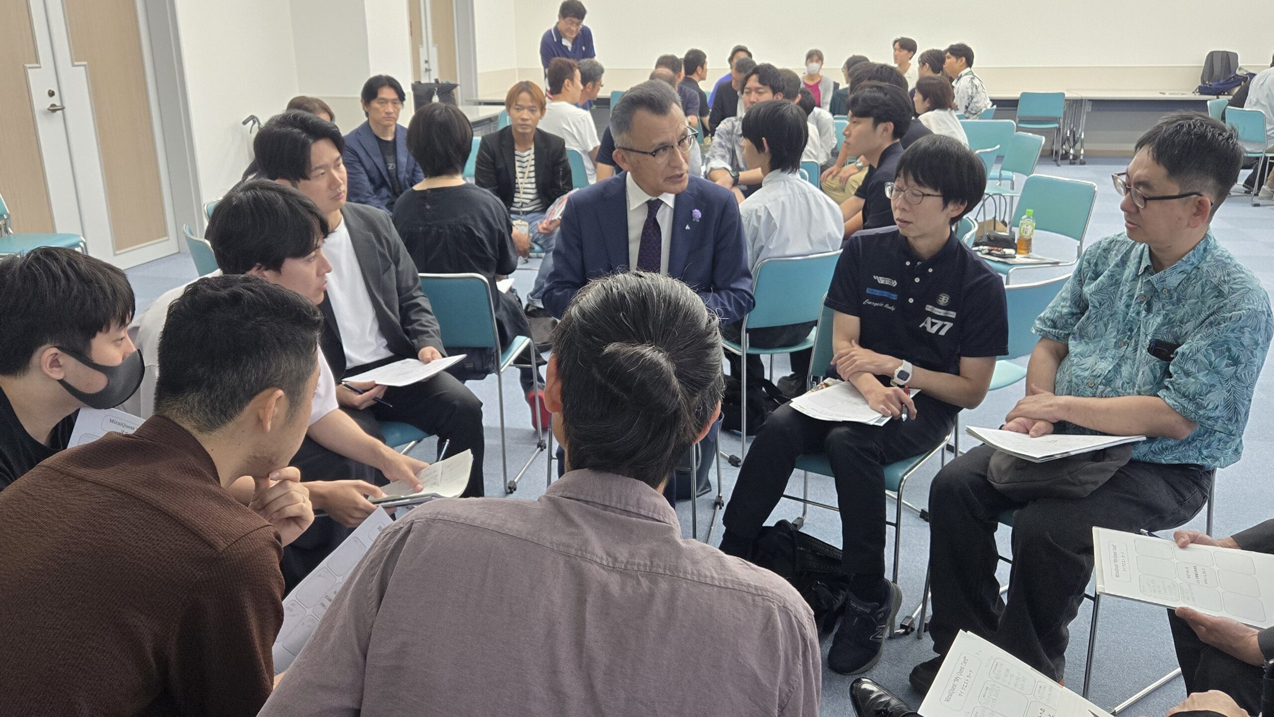 山下清司関市長のインスピレーショントーク後のグループ対話